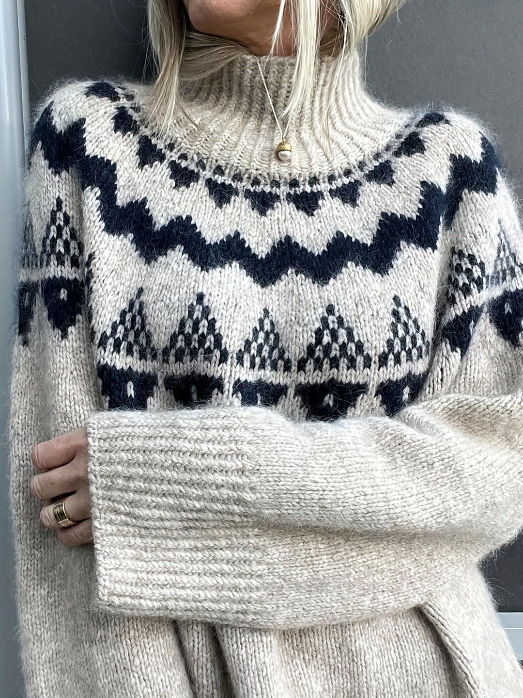Christine | Stylish Fair Isle Knit Christmas Sweater Women