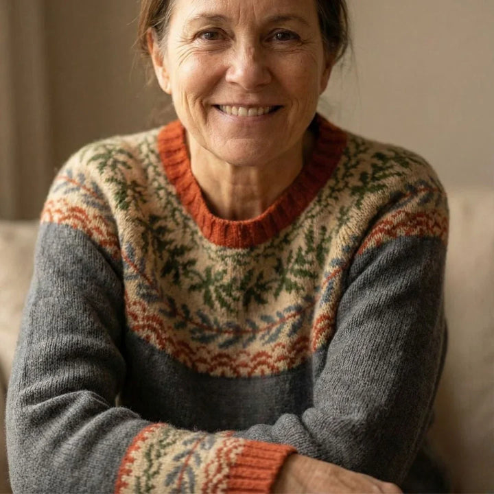 Deborah | Graceful Fair Isle Christmas Sweater Women