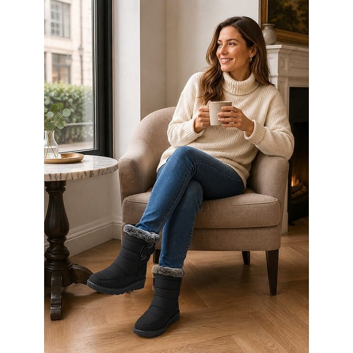 Deborah | Sophisticated Fur-Trimmed Winter Boots Women