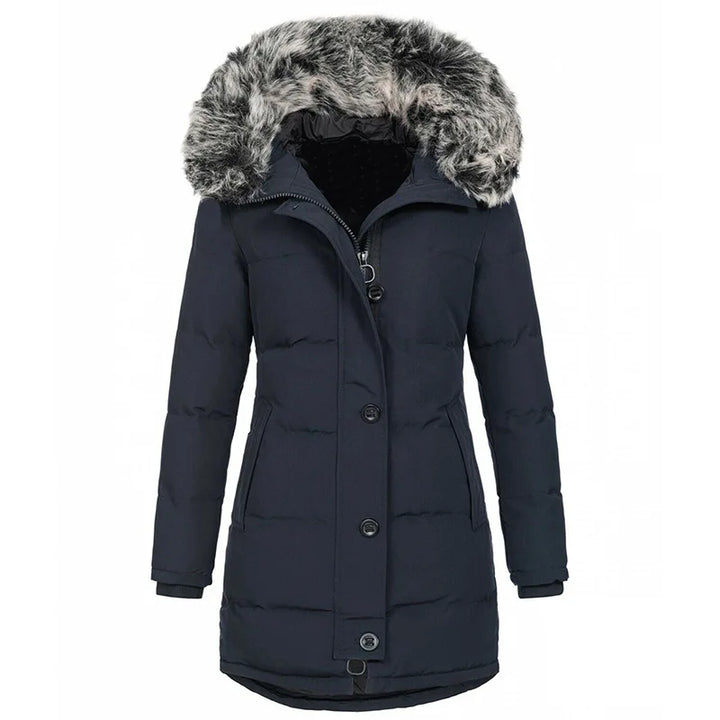 Debra | Cozy Quilted Hooded Longline Winter Puffer Jacket