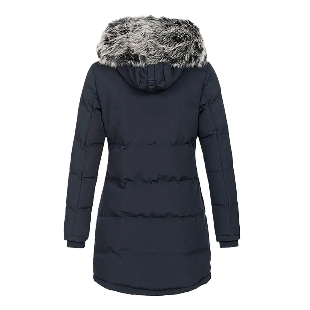 Debra | Cozy Quilted Hooded Longline Winter Puffer Jacket