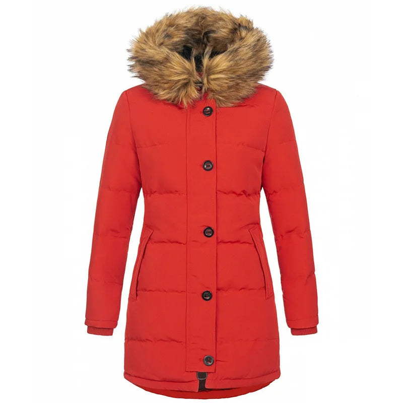 Debra | Cozy Quilted Hooded Longline Winter Puffer Jacket