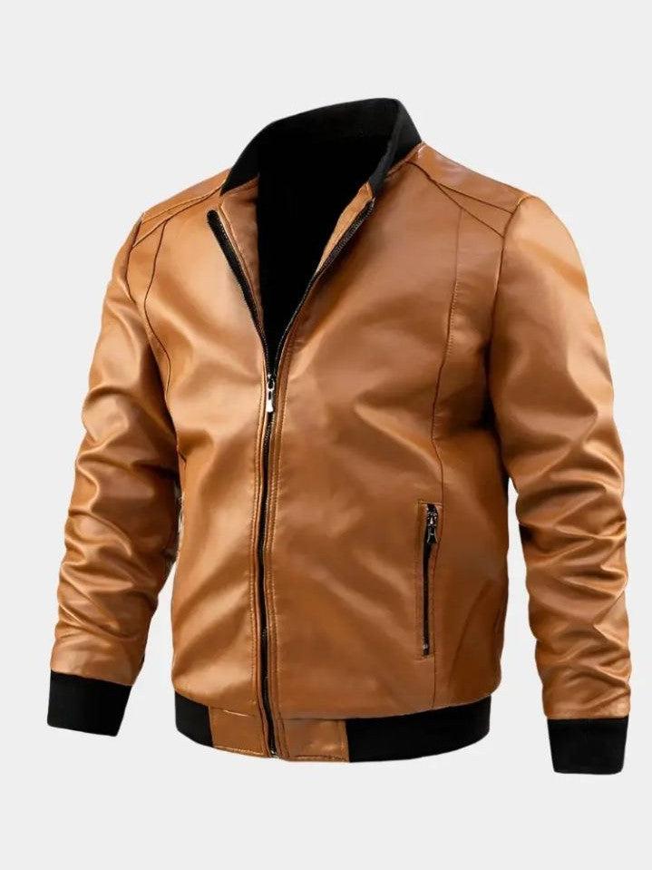 Dennis | Effortless Bomber Biker Leather Jacket
