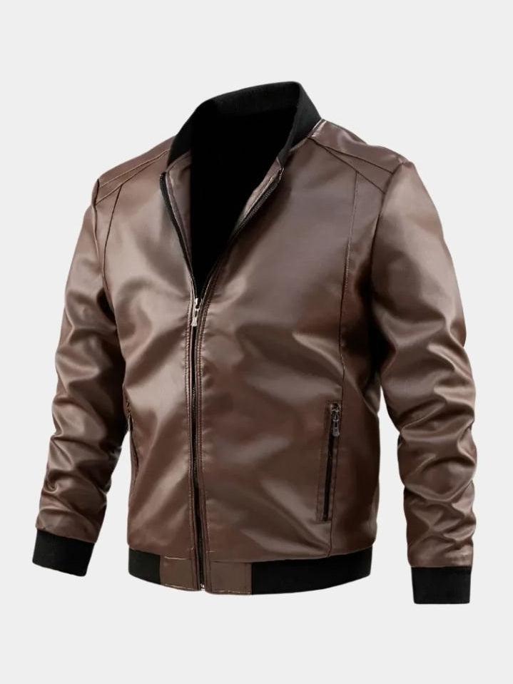 Dennis | Effortless Bomber Biker Leather Jacket