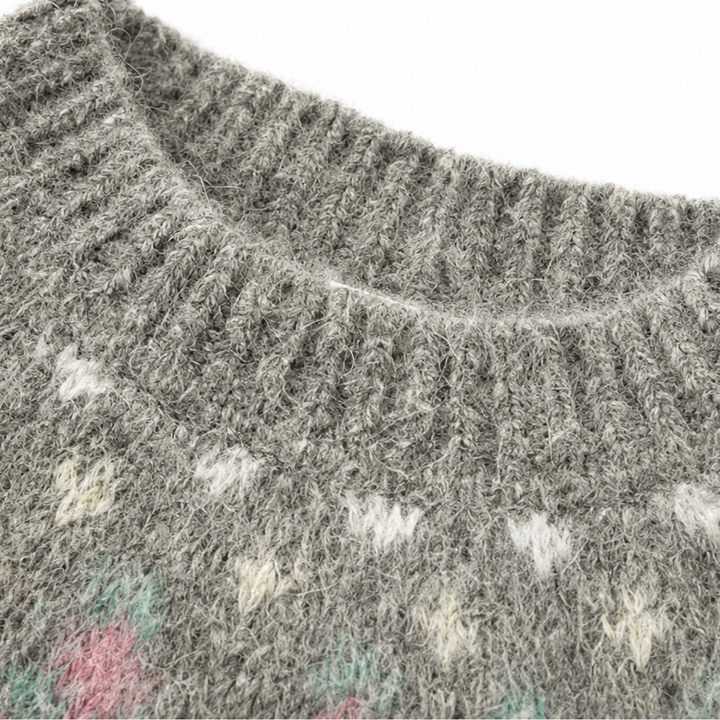 Diana | Fair Isle Crew Neck Christmas Sweater Women