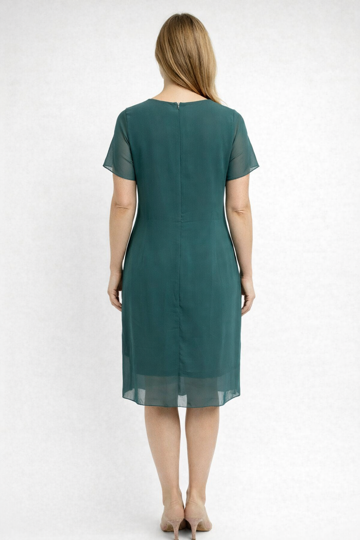 Diana | Polished Layered Tiered Midi Holiday Dress