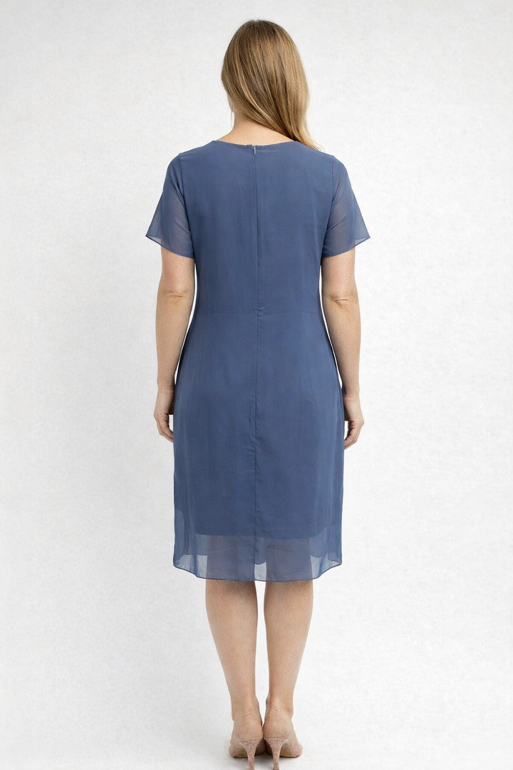 Diana | Polished Layered Tiered Midi Holiday Dress