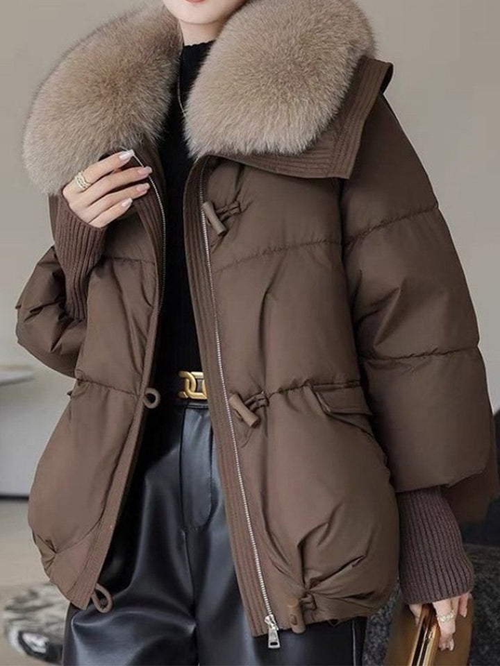 Diane | Cozy Oversized Fur Coat with Plush Collar