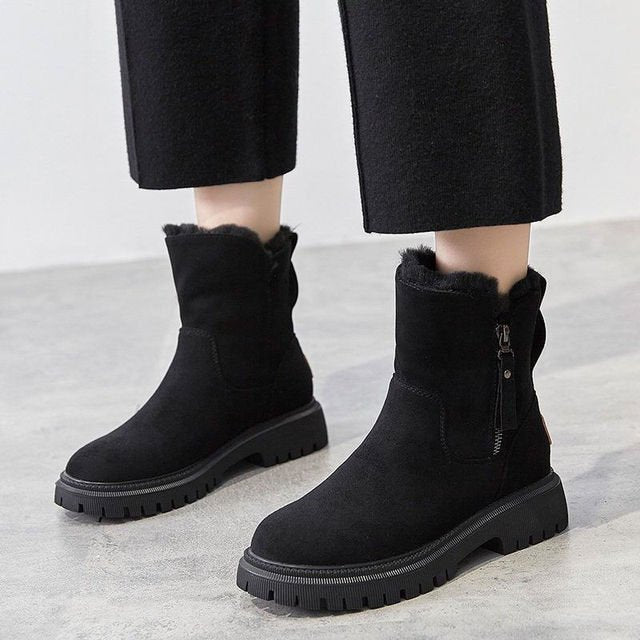 Diane | Graceful Fur-Lined Ankle Winter Boots for Women
