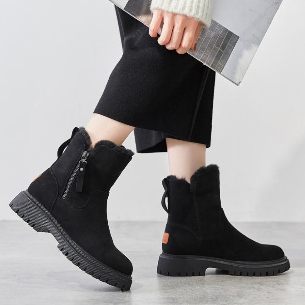 Diane | Graceful Fur-Lined Ankle Winter Boots for Women