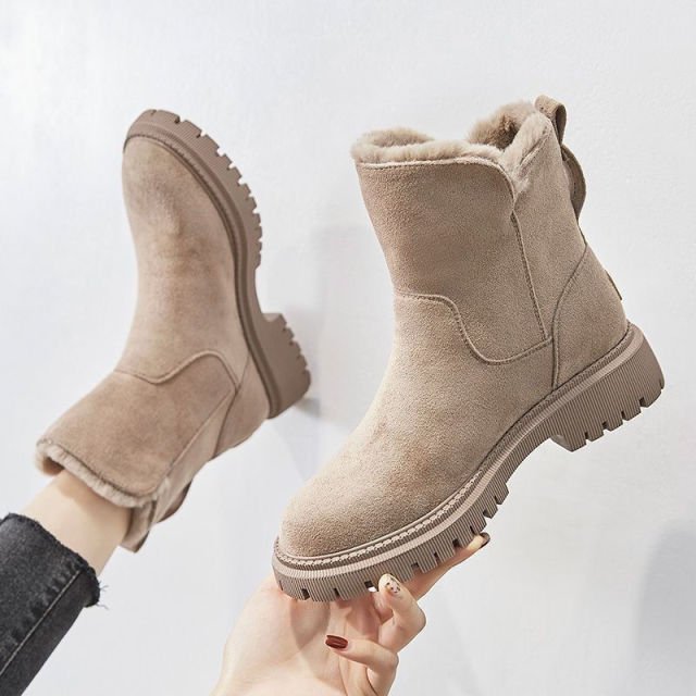 Diane | Graceful Fur-Lined Ankle Winter Boots for Women