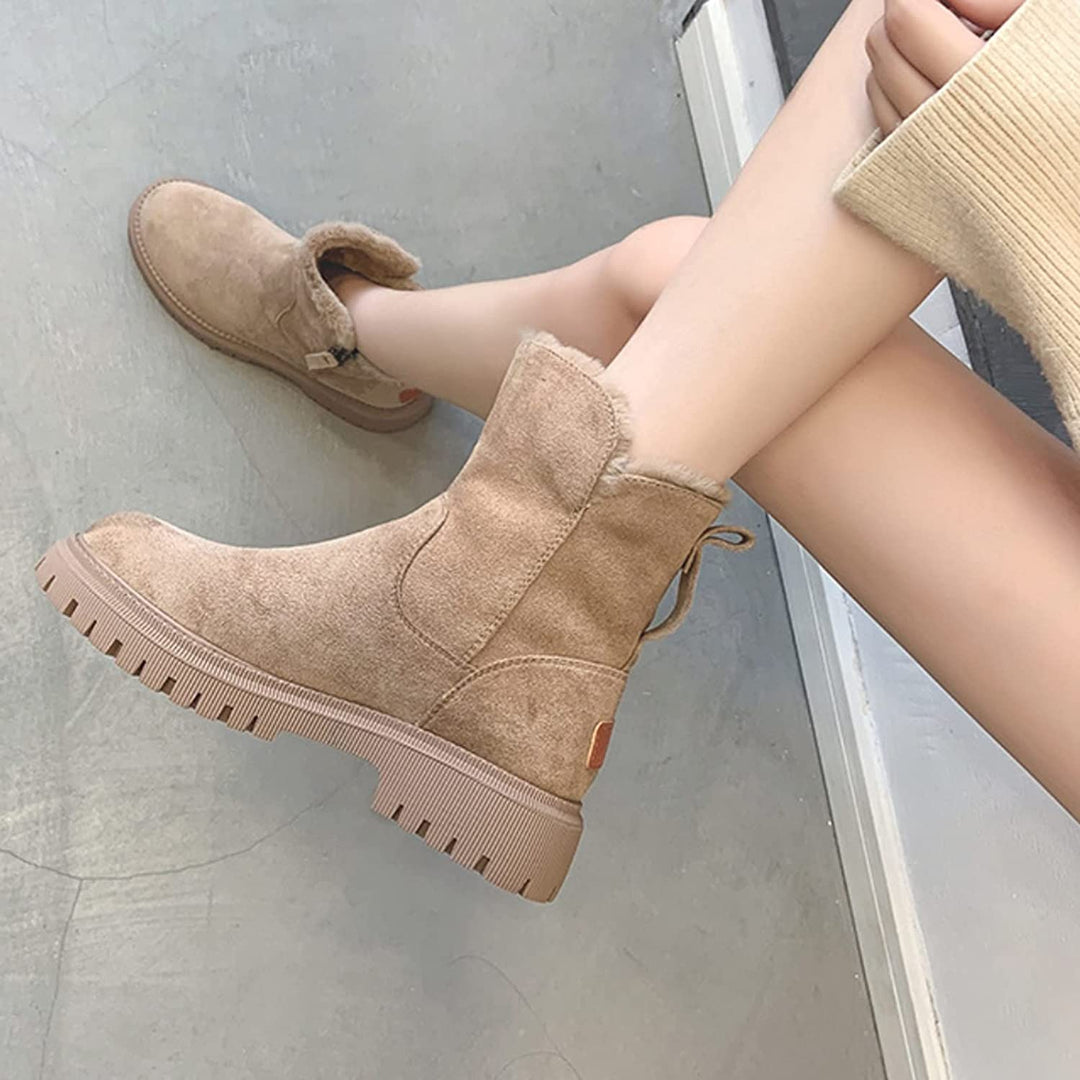 Diane | Graceful Fur-Lined Ankle Winter Boots for Women