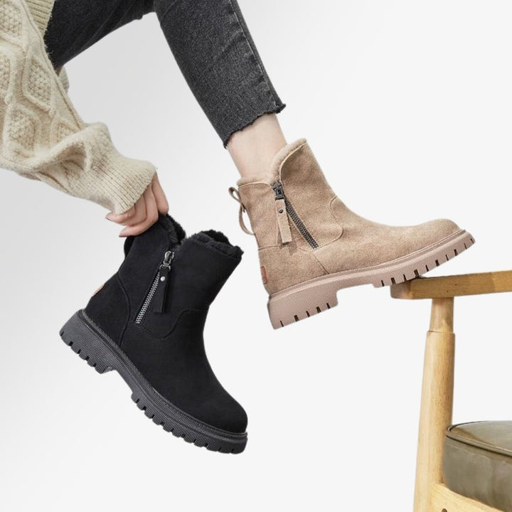 Diane | Graceful Fur-Lined Ankle Winter Boots for Women