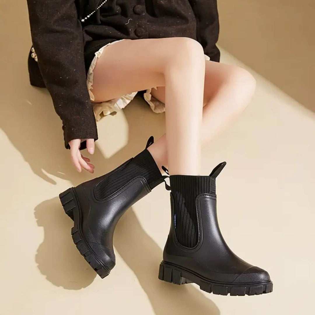 Diane | Sophisticated Waterproof Chelsea Rain Boots