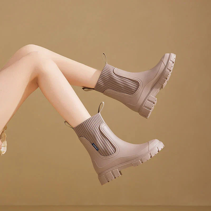 Diane | Sophisticated Waterproof Chelsea Rain Boots