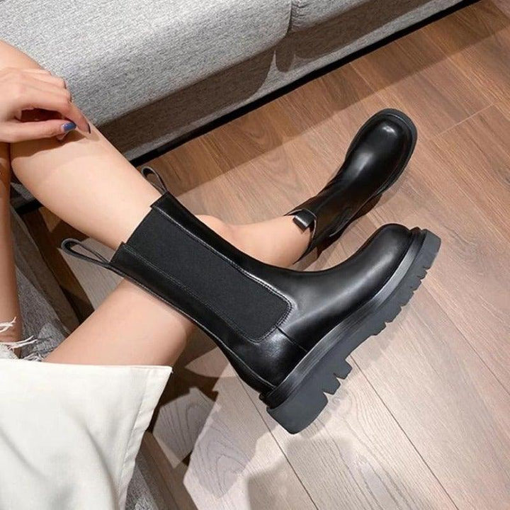 Donna | Chic Platform Lug Sole Combat Boots for Women