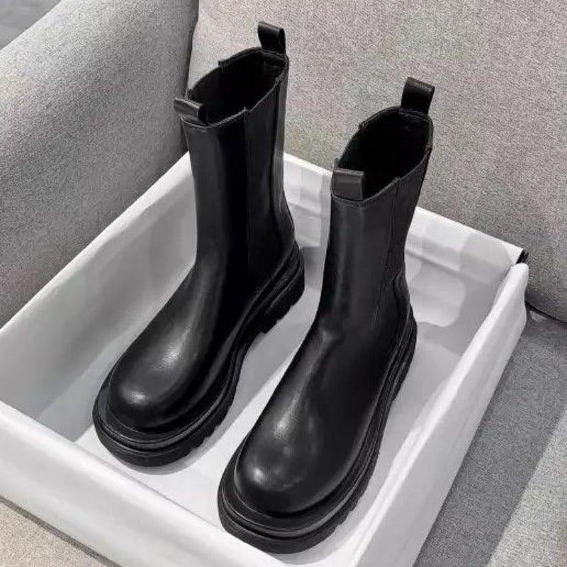 Donna | Chic Platform Lug Sole Combat Boots for Women