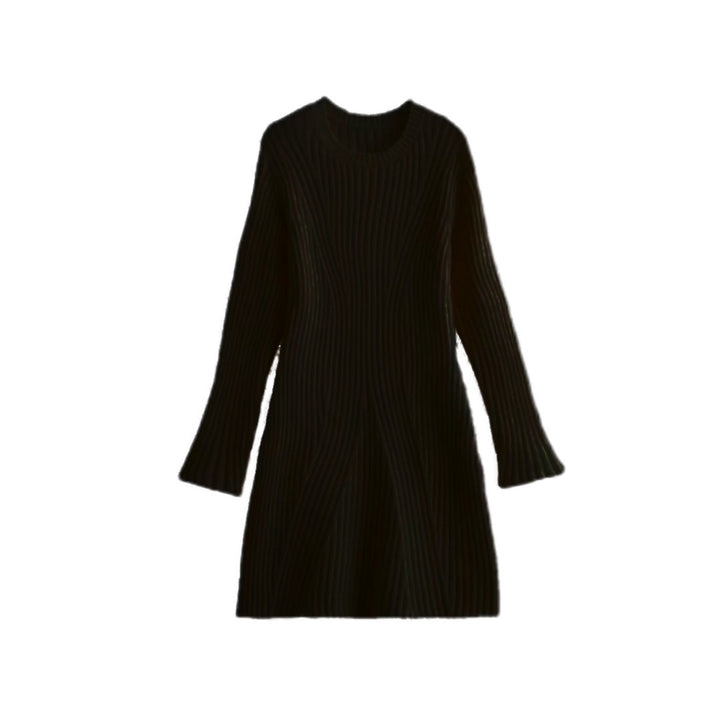 Donna | Cozy Ribbed Bell Sleeve Sweater Dress