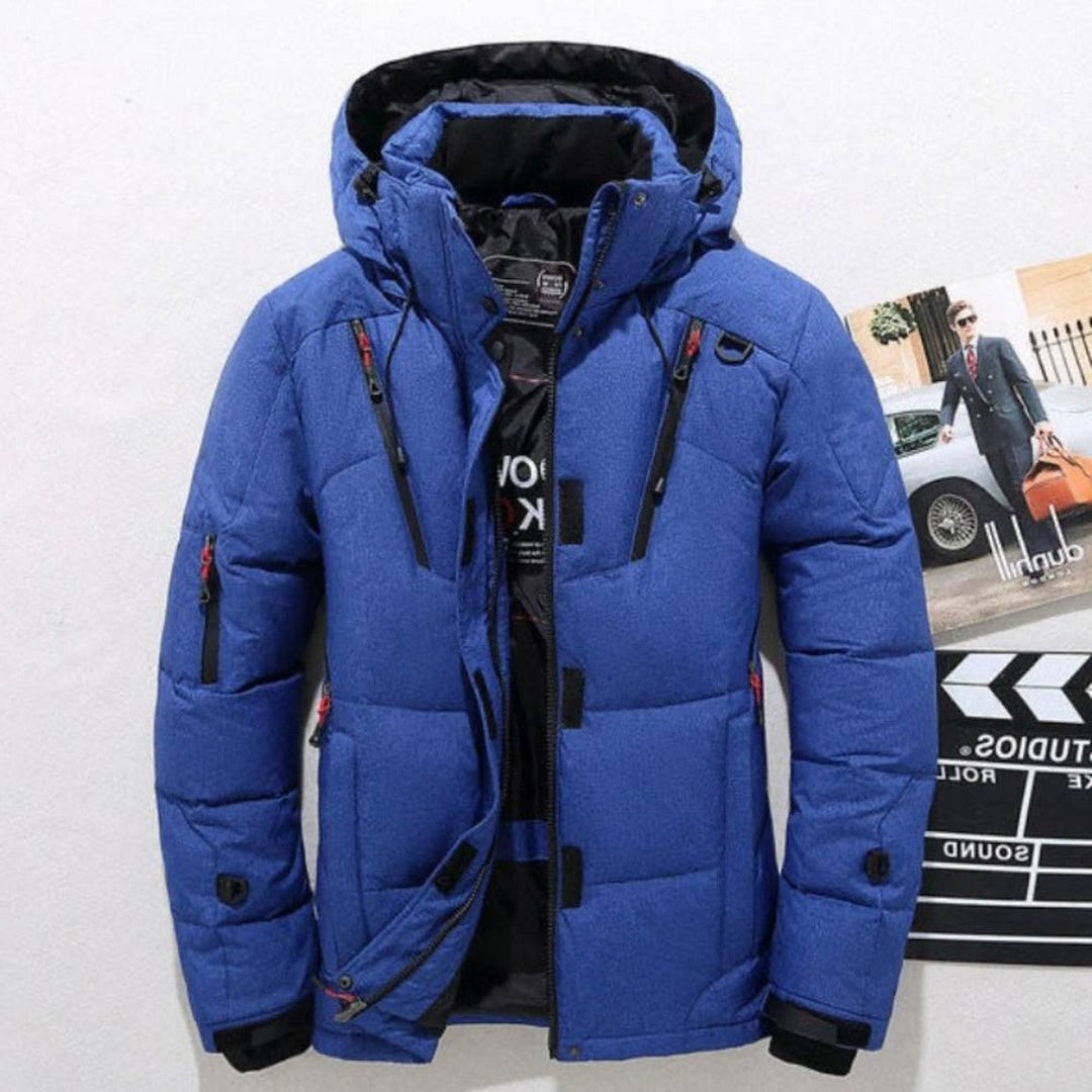 Douglas | Chic Hooded Zip-Up Puffer Jacket with Multi-Pocket Design