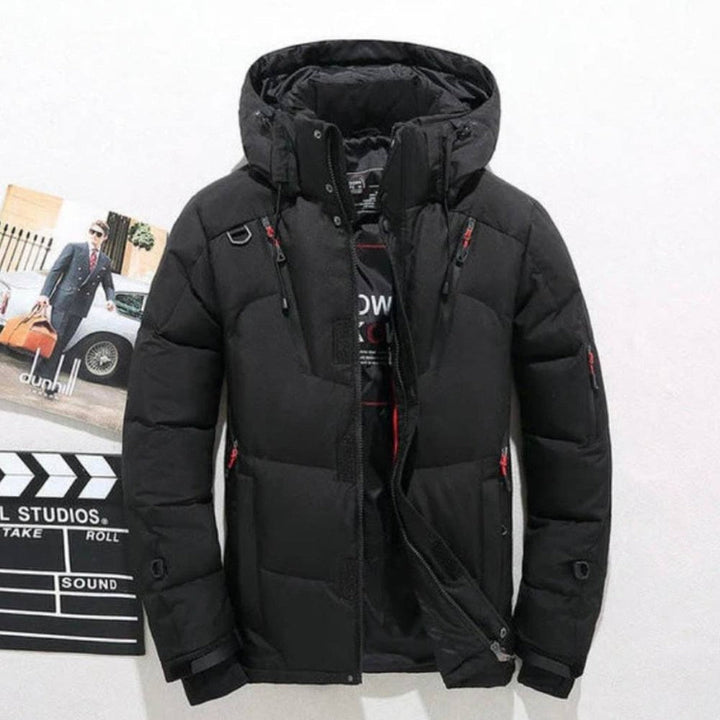 Douglas | Chic Hooded Zip-Up Puffer Jacket with Multi-Pocket Design