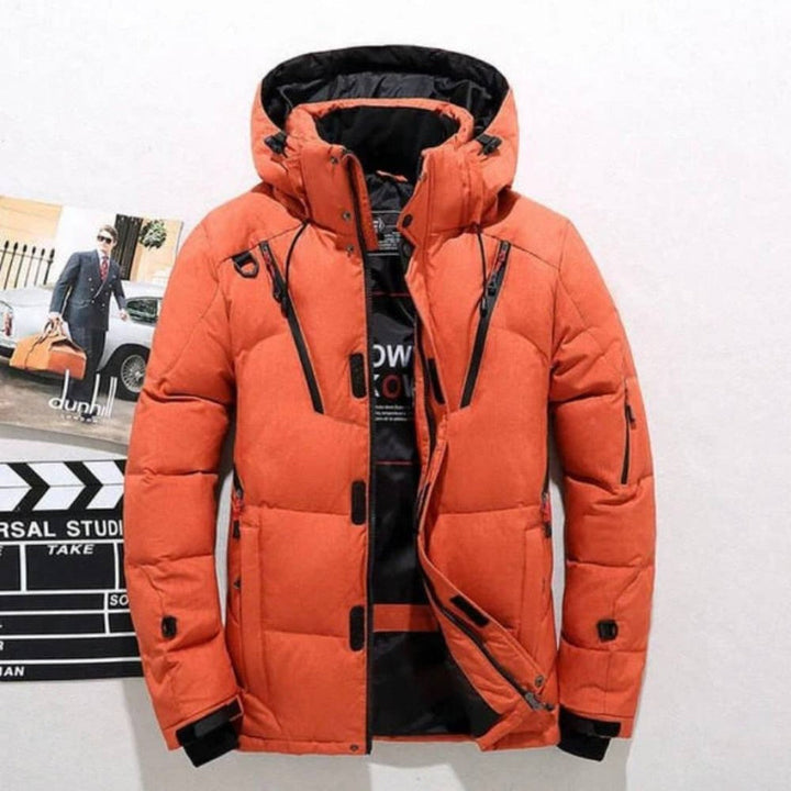 Douglas | Chic Hooded Zip-Up Puffer Jacket with Multi-Pocket Design