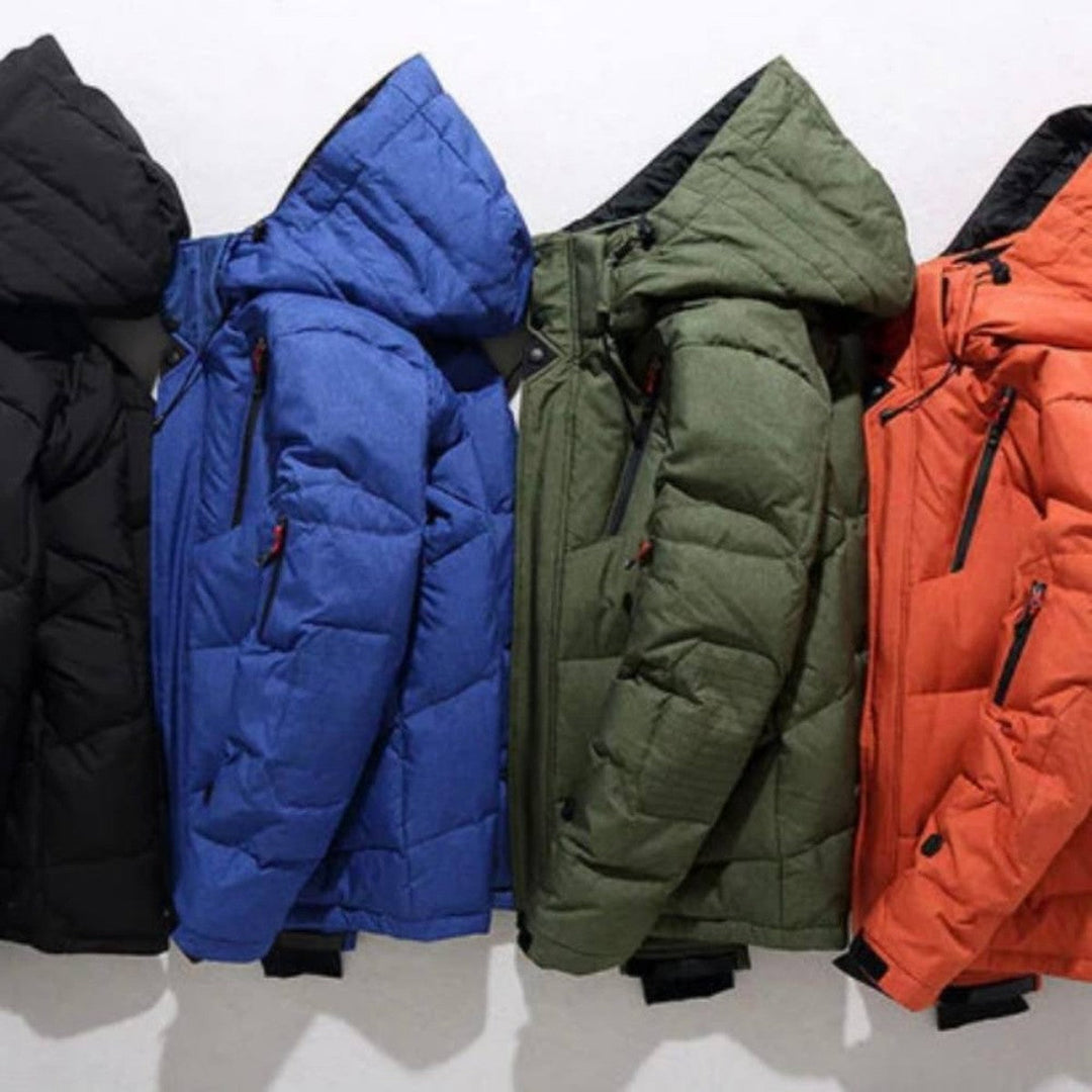 Douglas | Chic Hooded Zip-Up Puffer Jacket with Multi-Pocket Design