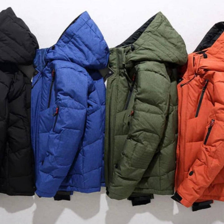 Douglas | Chic Hooded Zip-Up Puffer Jacket with Multi-Pocket Design