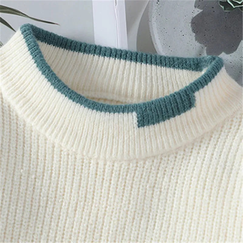 Edward | Effortless Color Block Crewneck Sweatshirt