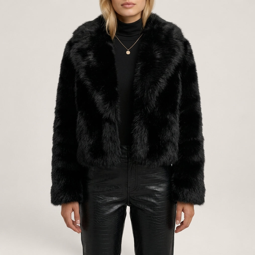 Elizabeth | Refined Cropped Fur Coat