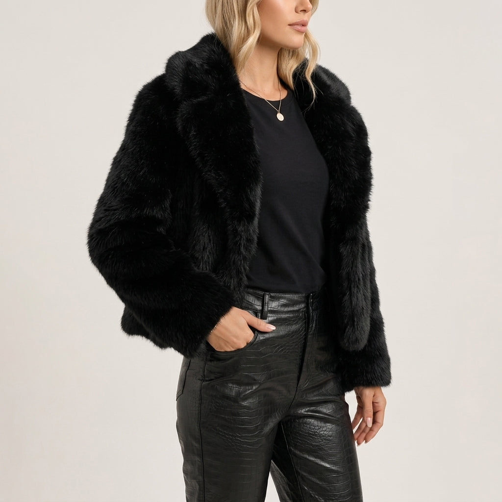 Elizabeth | Refined Cropped Fur Coat