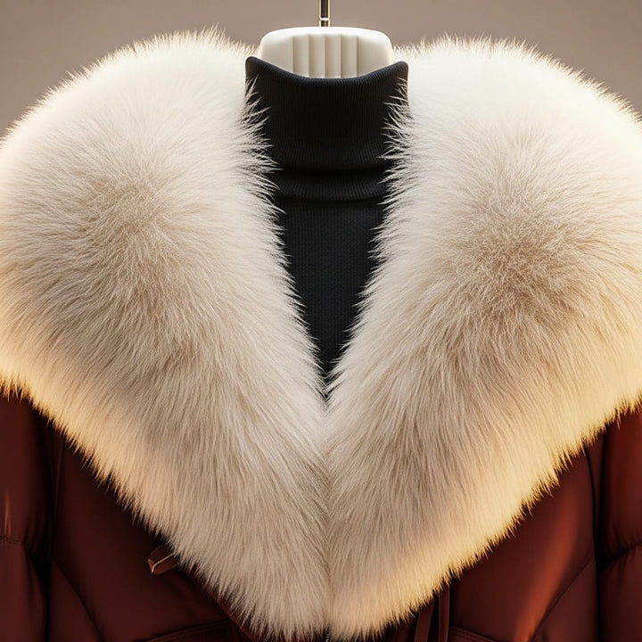 Elizabeth | Stylish Oversized Faux Fur Collar Puffer Jacket