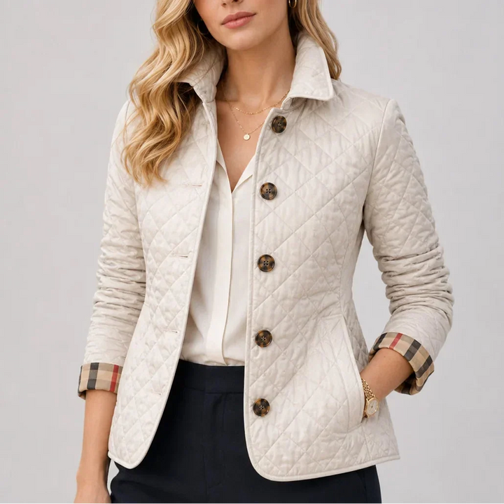 Emily | Effortless Quilted Puffer Jacket with Stand Collar