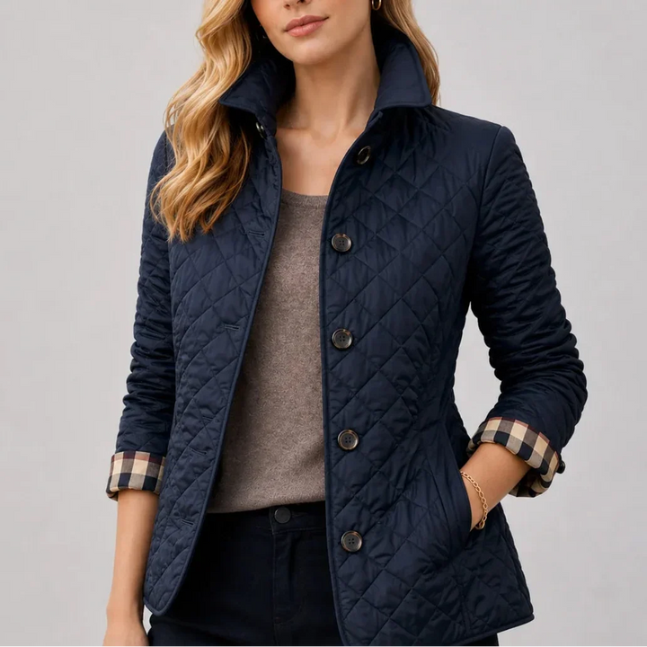 Emily | Effortless Quilted Puffer Jacket with Stand Collar