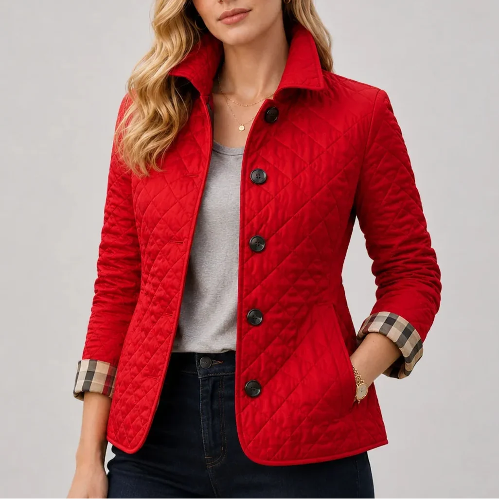 Emily | Effortless Quilted Puffer Jacket with Stand Collar