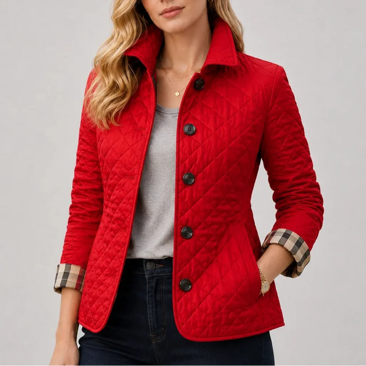 Emily | Effortless Quilted Puffer Jacket with Stand Collar