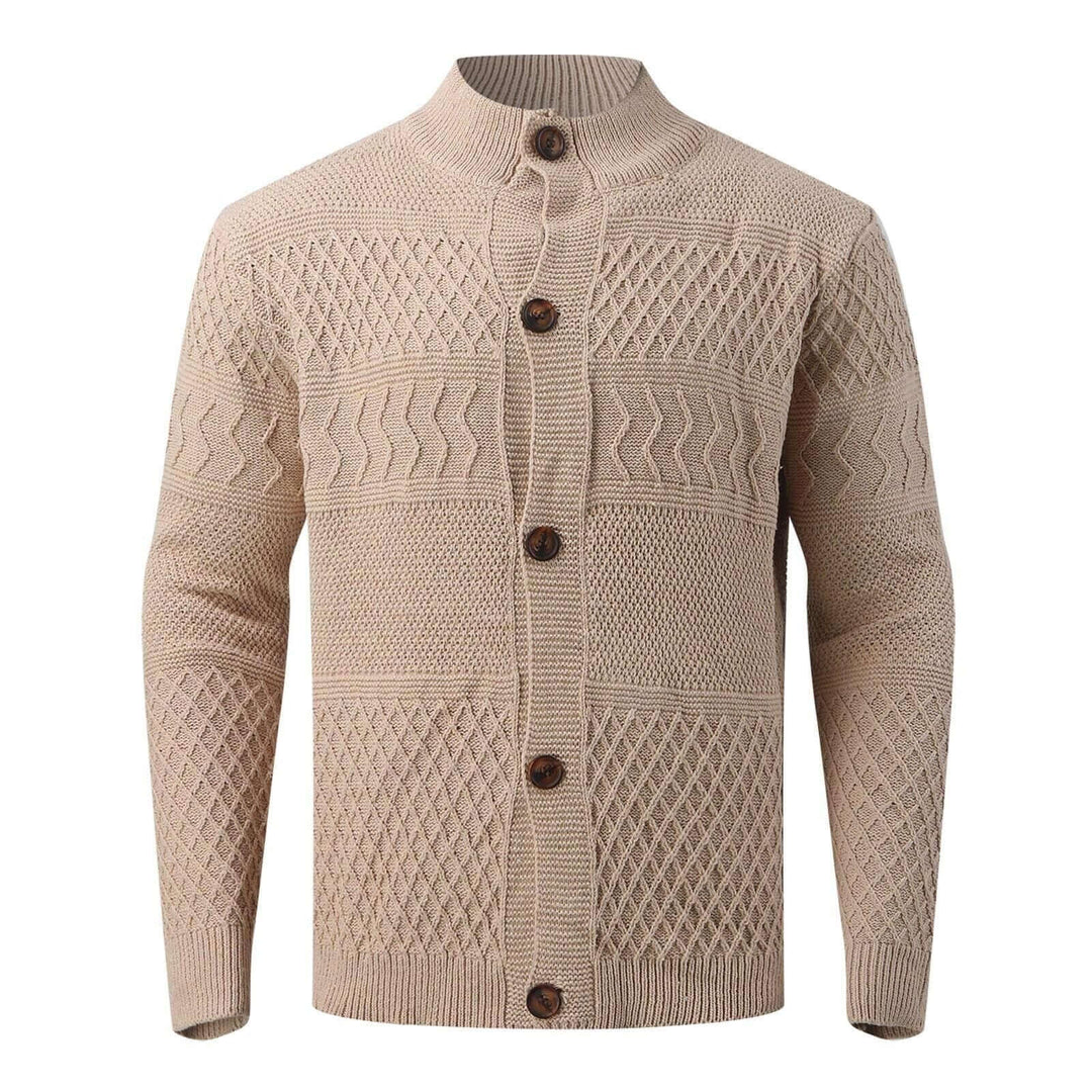 Ethan | Button Front Chunky Cable Knit Sweater Cardigan