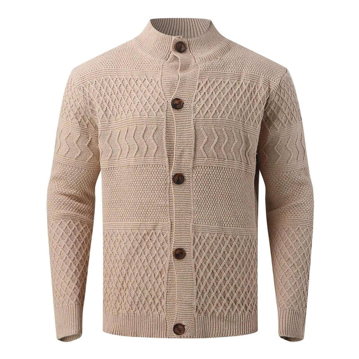 Ethan | Button Front Chunky Cable Knit Sweater Cardigan