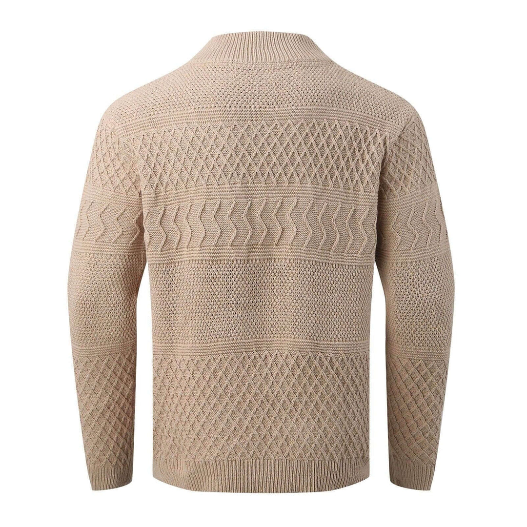 Ethan | Button Front Chunky Cable Knit Sweater Cardigan