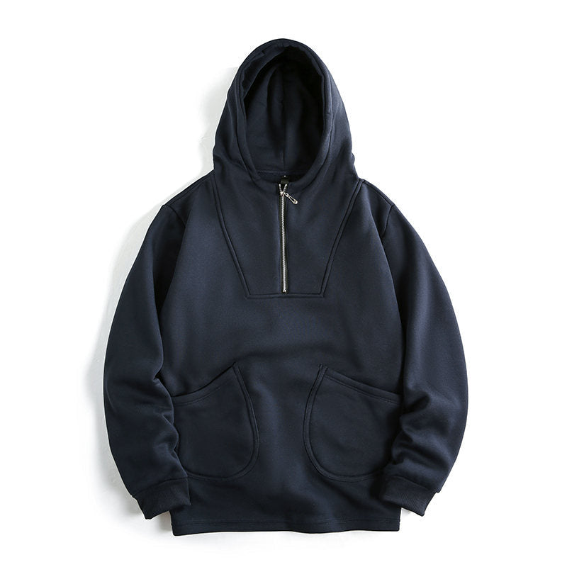 Ethan | Half-Zip Pullover Mens Hoodies with Kangaroo Pocket