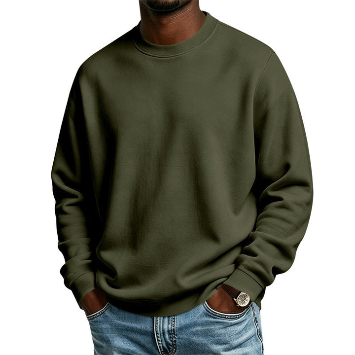 Ethan | Relaxed Oversized Crewneck Sweatshirt with Ribbed Cuffs