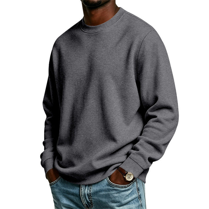 Ethan | Relaxed Oversized Crewneck Sweatshirt with Ribbed Cuffs