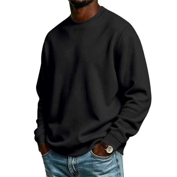Ethan | Relaxed Oversized Crewneck Sweatshirt with Ribbed Cuffs