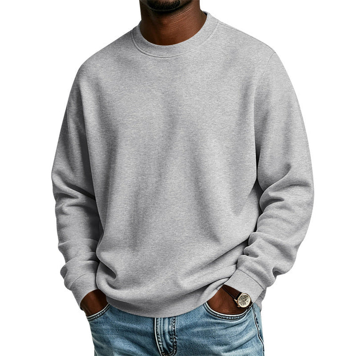 Ethan | Relaxed Oversized Crewneck Sweatshirt with Ribbed Cuffs