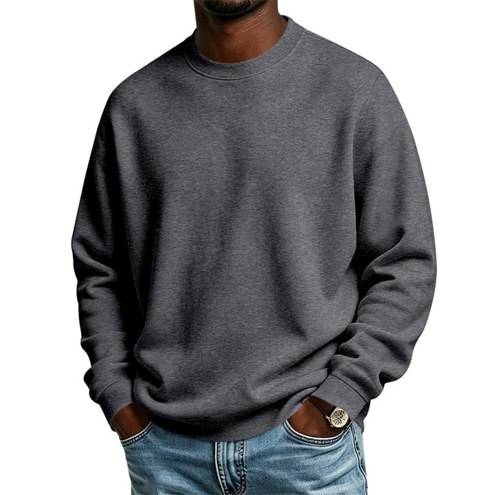 Ethan | Relaxed Oversized Crewneck Sweatshirt with Ribbed Cuffs