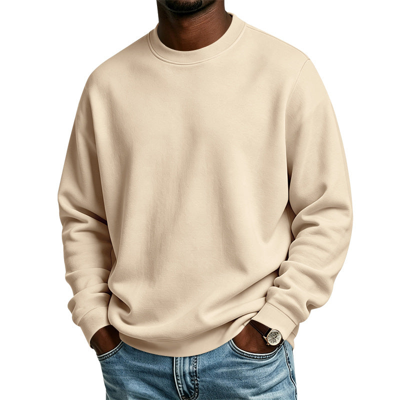 Ethan | Relaxed Oversized Crewneck Sweatshirt with Ribbed Cuffs