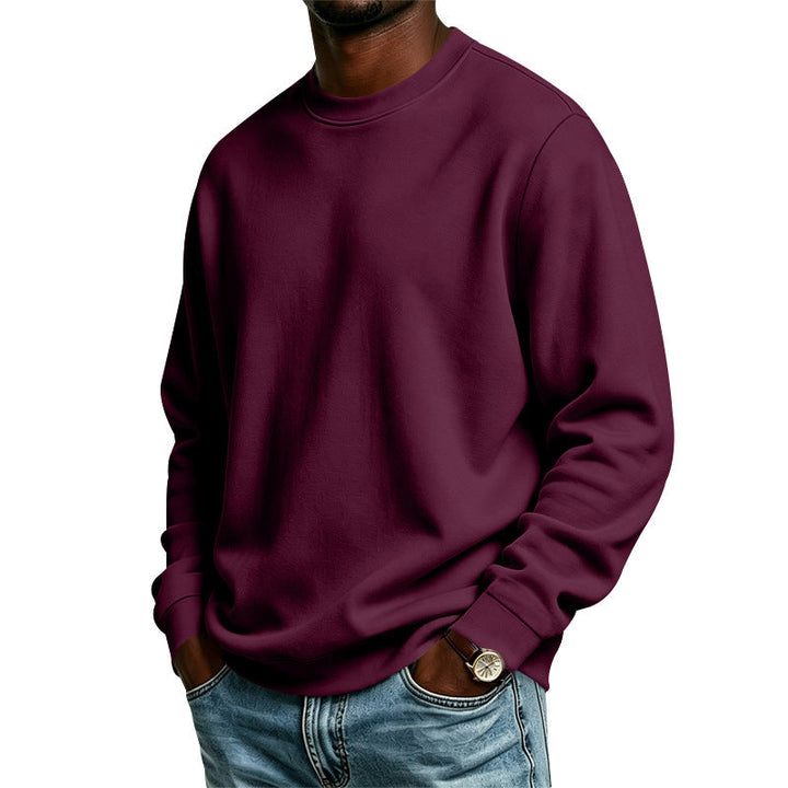 Ethan | Relaxed Oversized Crewneck Sweatshirt with Ribbed Cuffs