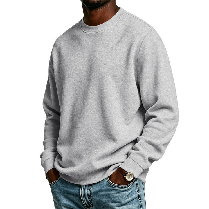 Ethan | Relaxed Oversized Crewneck Sweatshirt with Ribbed Cuffs