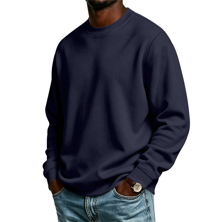 Ethan | Relaxed Oversized Crewneck Sweatshirt with Ribbed Cuffs
