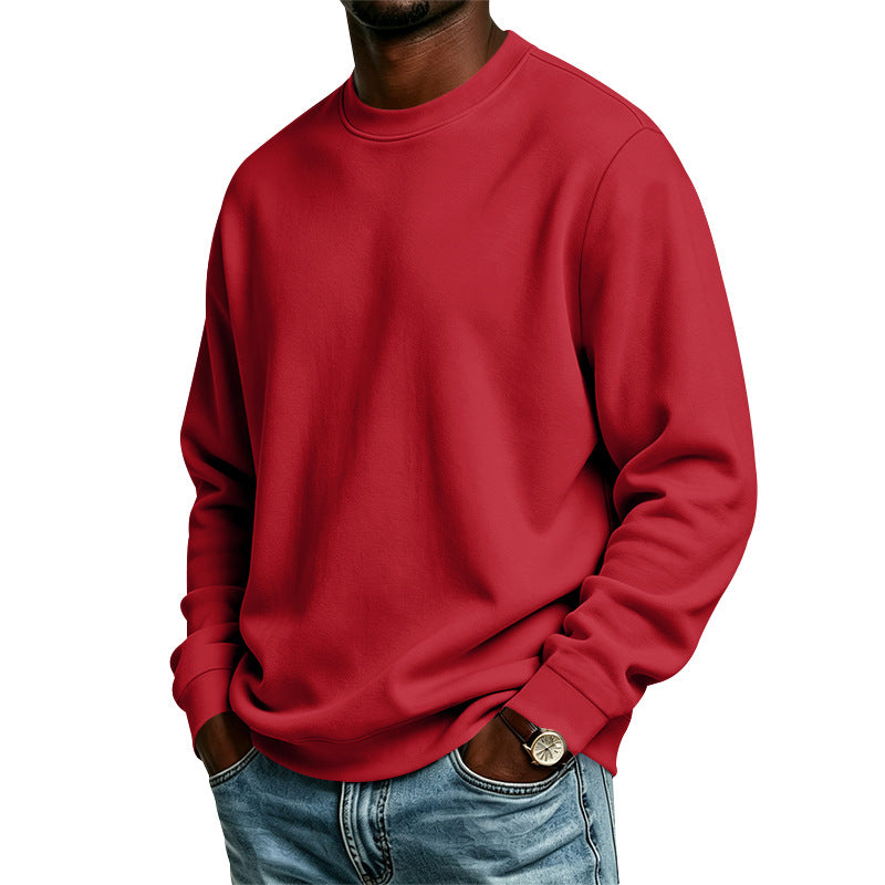 Ethan | Relaxed Oversized Crewneck Sweatshirt with Ribbed Cuffs