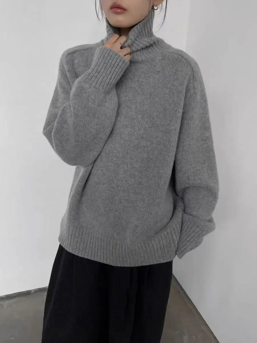 Frances | Effortless Oversized Knit Turtleneck Sweater